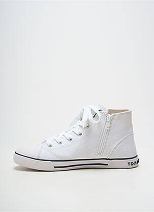 Baskets fermeture zip et lacets talon plat jusqu'à 3cm blanc TOMMY HILFIGER femme