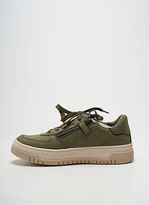 Baskets fermeture zip et lacets talon plat jusqu'à 3cm vert TOMMY HILFIGER femme