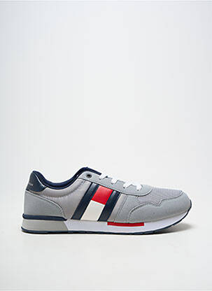 Baskets bout rond bout rond gris TOMMY HILFIGER homme