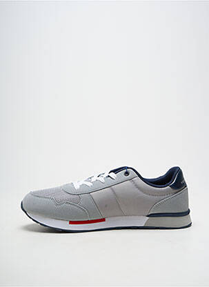 Baskets bout rond bout rond gris TOMMY HILFIGER homme