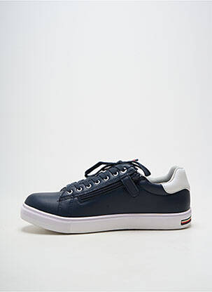 Baskets fermeture zip et lacets bout rond bleu TOMMY HILFIGER homme
