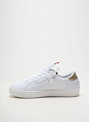 Baskets matière lisse talon plat jusqu'à 3cm blanc TOMMY HILFIGER femme