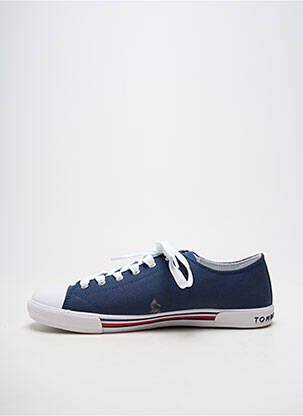Baskets bout rond talon plat jusqu'à 3cm bleu TOMMY HILFIGER femme