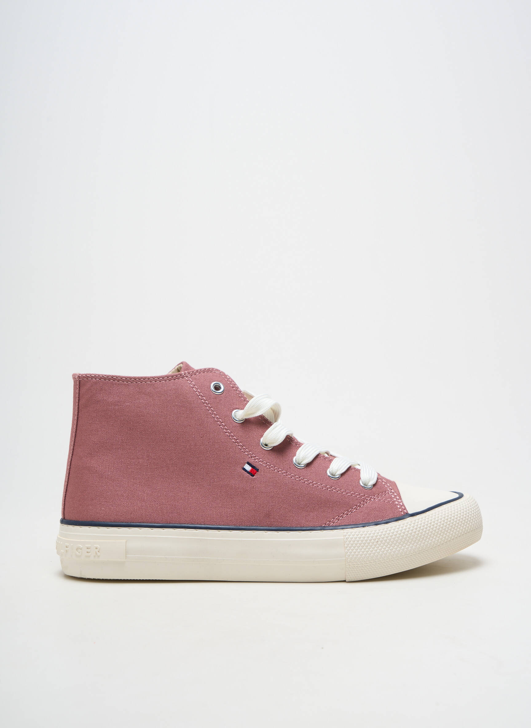 Baskets fermeture zip et lacets talon plat jusqu'à 3cm violet TOMMY HILFIGER femme