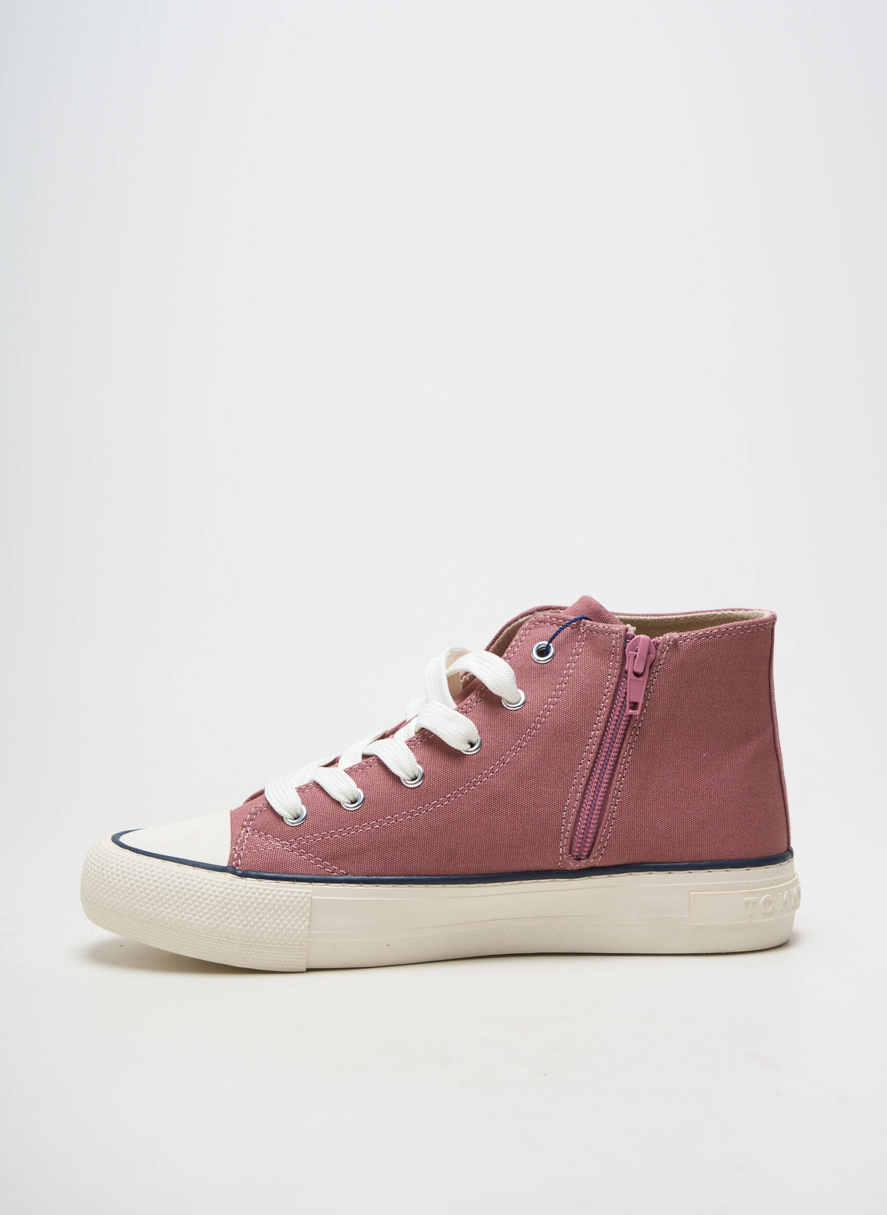 Baskets fermeture zip et lacets talon plat jusqu'à 3cm violet TOMMY HILFIGER femme