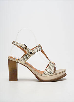Sandales/nu pieds fermeture boucle(s) talon de 7 à 9cm beige MAM'ZELLE femme