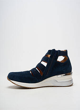 Baskets bout rond talon de 4 à 6cm bleu MAM'ZELLE femme