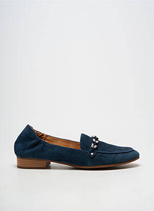 Mocassins bout rond talon plat jusqu'à 3cm bleu MAM'ZELLE femme