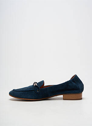 Mocassins bout rond talon plat jusqu'à 3cm bleu MAM'ZELLE femme