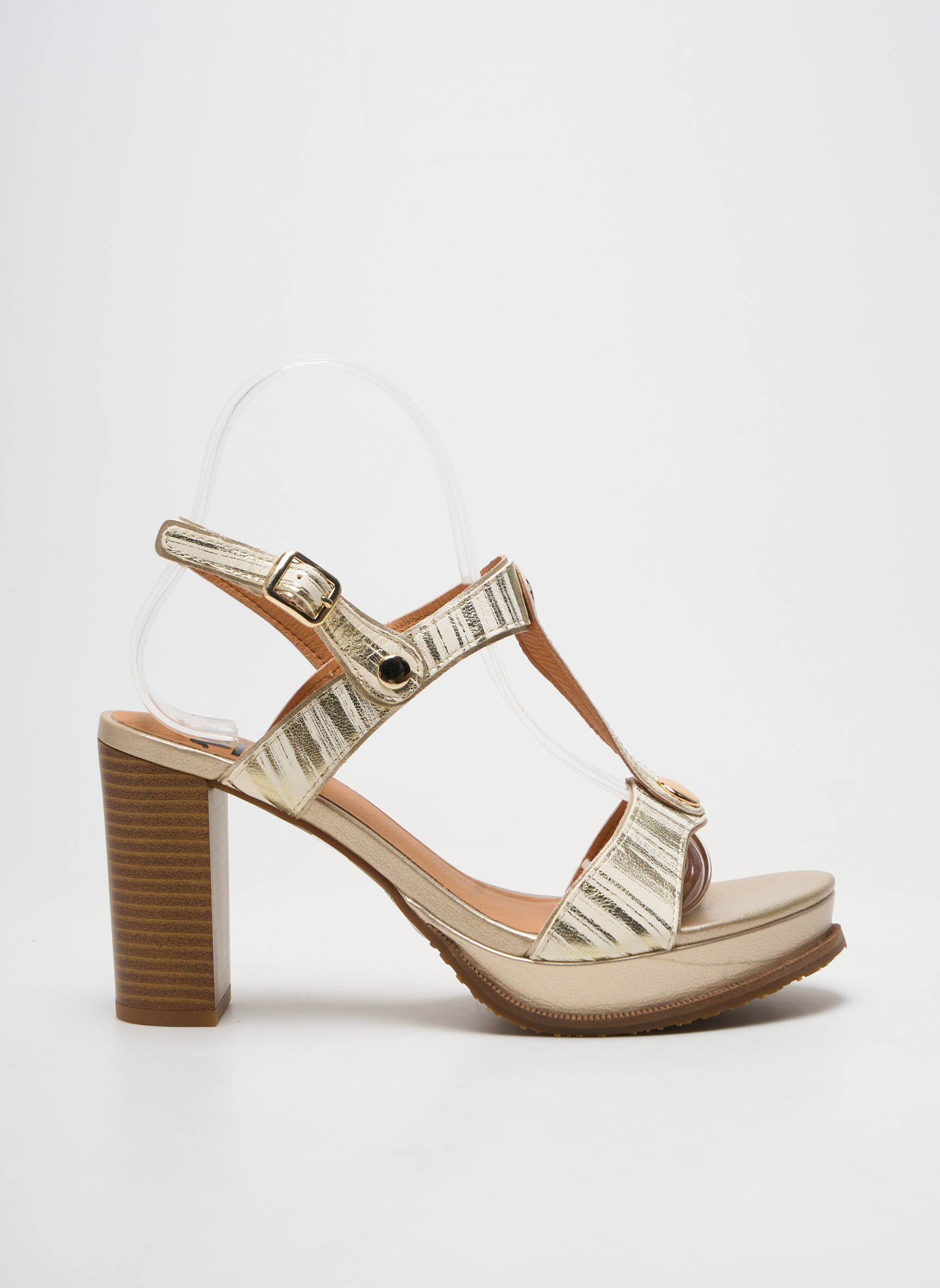 Sandales/nu pieds fermeture boucle(s) talon de 7 à 9cm beige MAM'ZELLE femme