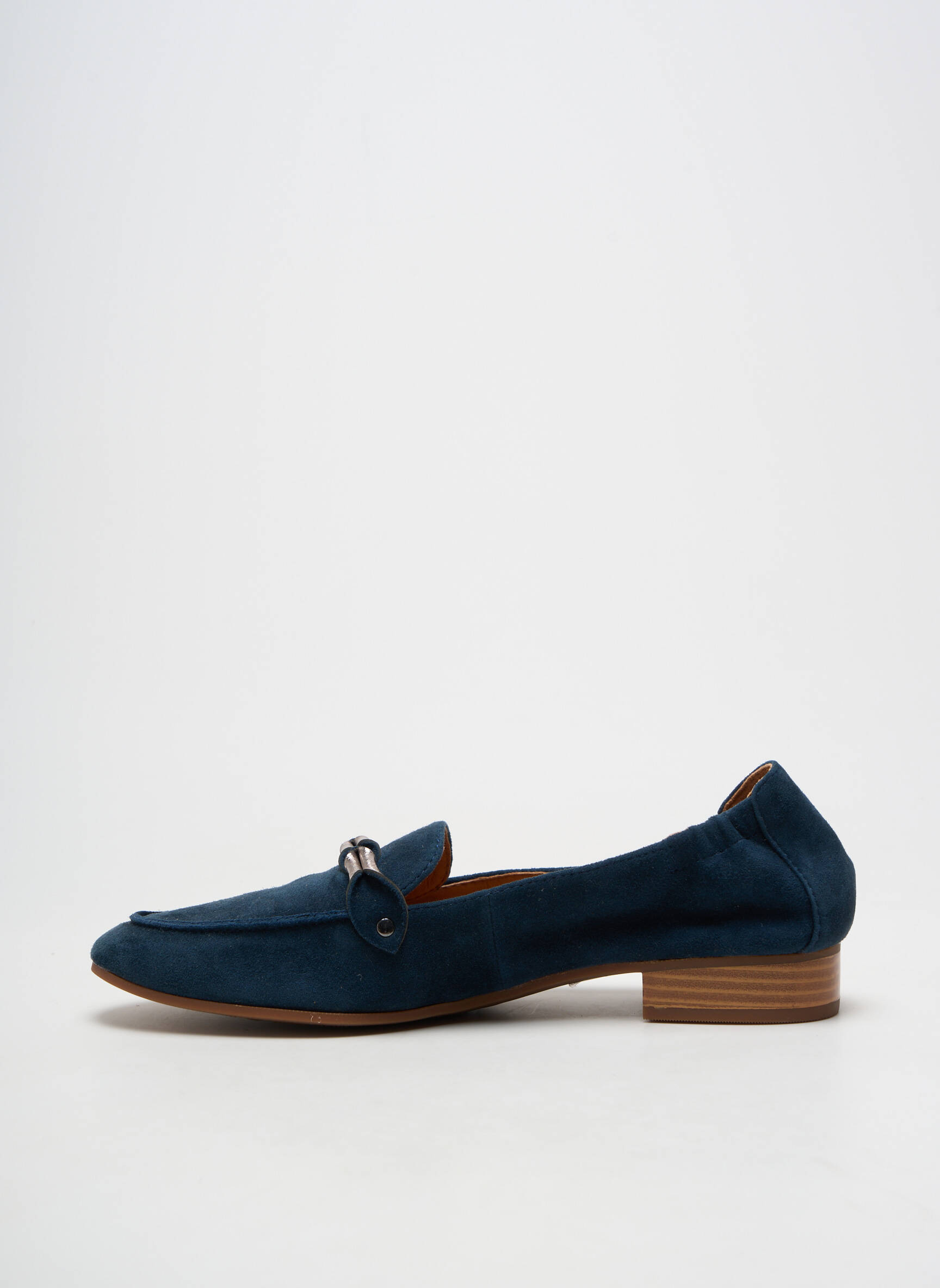 Mocassins bout rond talon plat jusqu'à 3cm bleu MAM'ZELLE femme