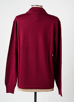 Pull coupe cintrée manches longues rouge ELLEMME femme