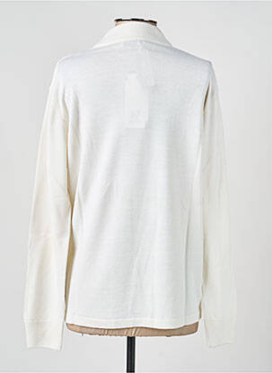 Pull coupe cintrée manches longues beige ELLEMME femme