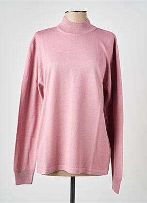 Pull coupe cintrée manches longues rose ELLEMME femme