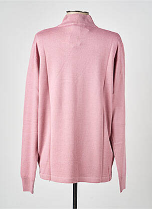 Pull coupe cintrée manches longues rose ELLEMME femme