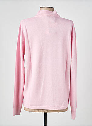 Pull coupe cintrée manches longues rose clair ELLEMME femme