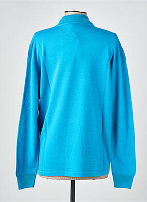 Pull coupe cintrée manches longues bleu ELLEMME femme