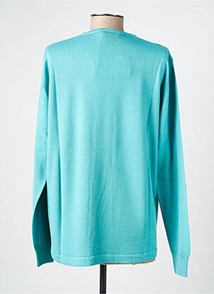 Pull coupe cintrée manches longues bleu ELLEMME femme