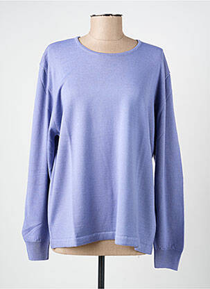 Pull coupe cintrée manches longues violet ELLEMME femme