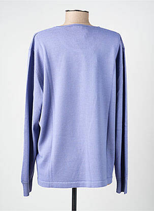 Pull coupe cintrée manches longues violet ELLEMME femme