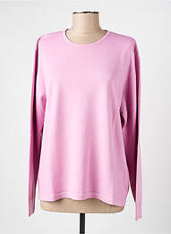 Pull coupe cintrée manches longues rose ELLEMME femme