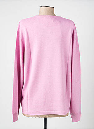 Pull coupe cintrée manches longues rose ELLEMME femme