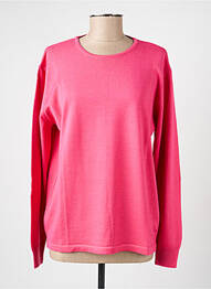 Pull coupe cintrée manches longues rose ELLEMME femme