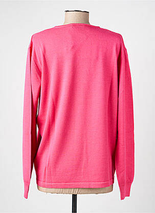 Pull coupe cintrée manches longues rose ELLEMME femme