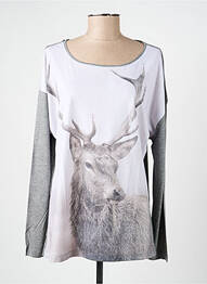 T-shirt manches longues manches longues gris OLSEN femme