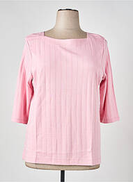 T-shirt stretch manches 3/4 rose OLSEN femme