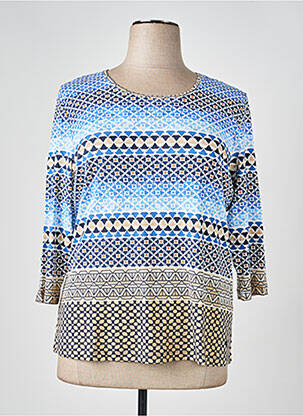 T-shirt manches 3/4 manches 3/4 bleu OLSEN femme