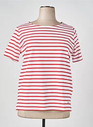 T-shirt stretch manches courtes rouge ARMOR LUX femme