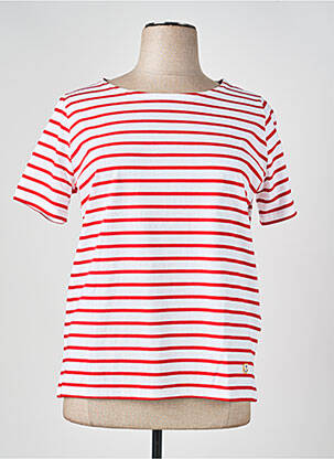 T-shirt stretch manches courtes rouge ARMOR LUX femme