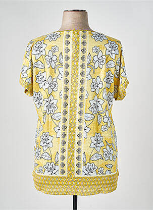 T-shirt coupe cintrée manches courtes jaune OLSEN femme