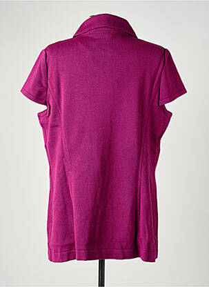 Gilet manches courtes coupe droite violet PAUPORTÉ femme