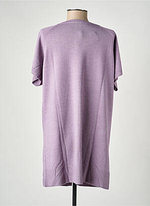 Gilet manches courtes coupe droite violet ESCORPION femme