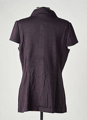 Gilet manches courtes coupe droite violet PAUPORTÉ femme