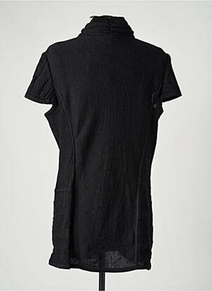 Gilet manches courtes fermeture boutonnée sur le devant noir PAUPORTÉ femme
