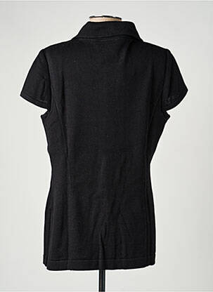 Gilet manches courtes coupe droite noir PAUPORTÉ femme