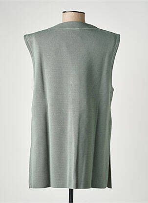Gilet sans manche coupe droite vert PAUPORTÉ femme