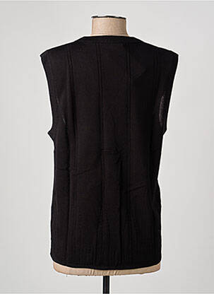Gilet sans manche maille fine noir RODAM femme