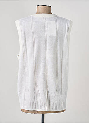 Gilet sans manche coupe droite blanc RODAM femme