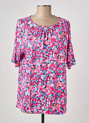 T-shirt imprimé fantaisie manches courtes rose RABE femme