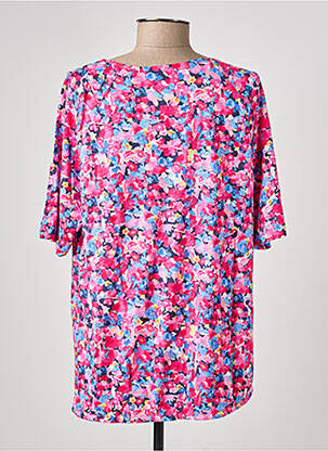 T-shirt imprimé fantaisie manches courtes rose RABE femme