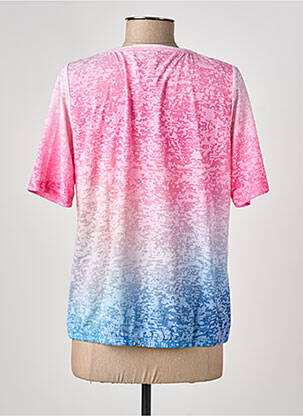 T-shirt coupe droite manches courtes rose RABE femme