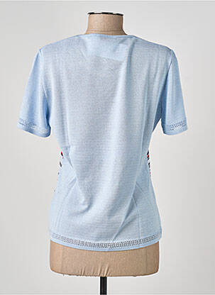 T-shirt imprimé fantaisie manches courtes bleu RODAM femme