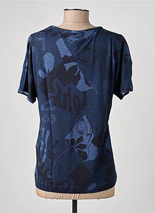 T-shirt imprimé fantaisie manches courtes bleu RABE femme