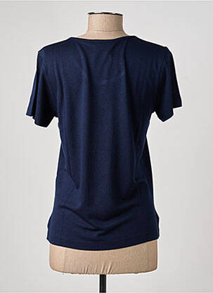T-shirt coupe droite manches courtes bleu FINETTE femme