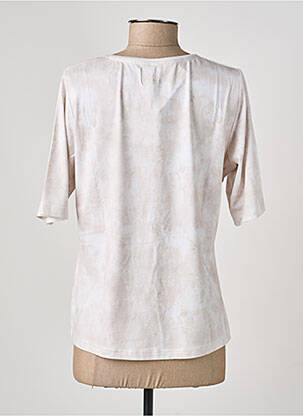 T-shirt coupe cintrée manches courtes beige RABE femme