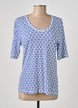 T-shirt imprimé fantaisie manches courtes bleu OLSEN femme